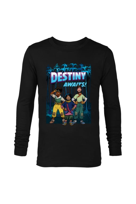 Strange World Destiny Awaits - Long Sleeve T-Shirt for Men - Customized-Black