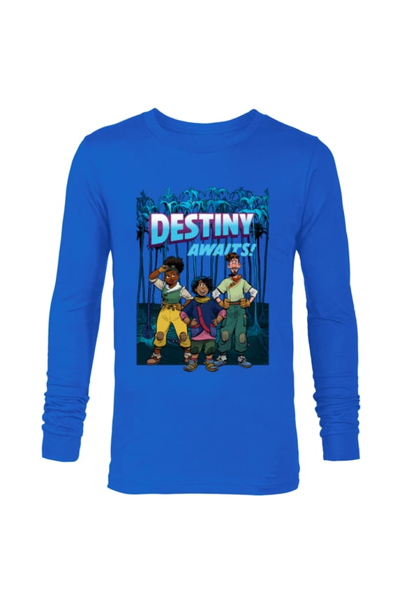 Strange World Destiny Awaits - Long Sleeve T-Shirt for Men - Customized-Navy