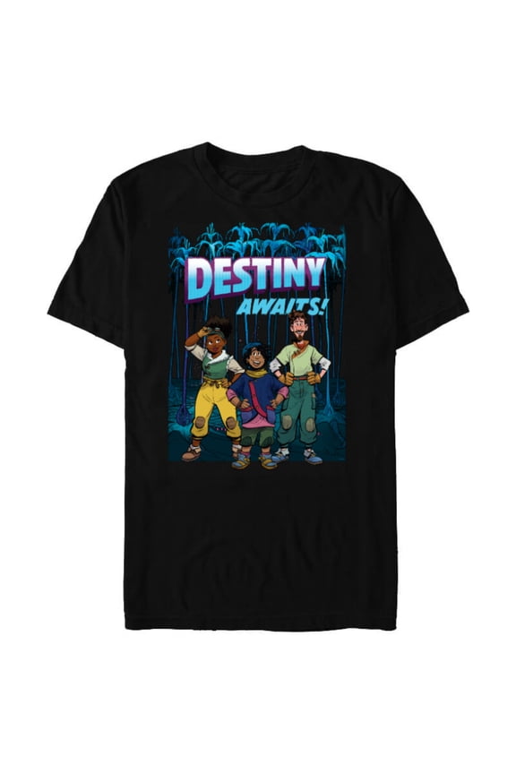Strange World Destiny Awaits - Short Sleeve Blended T-Shirt for Adults - Customized-Black