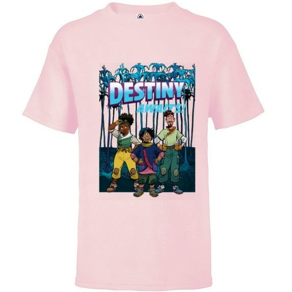 Disney Strange World Destiny Awaits - Short Sleeve T-Shirt for Kids - Customized-Soft Pink