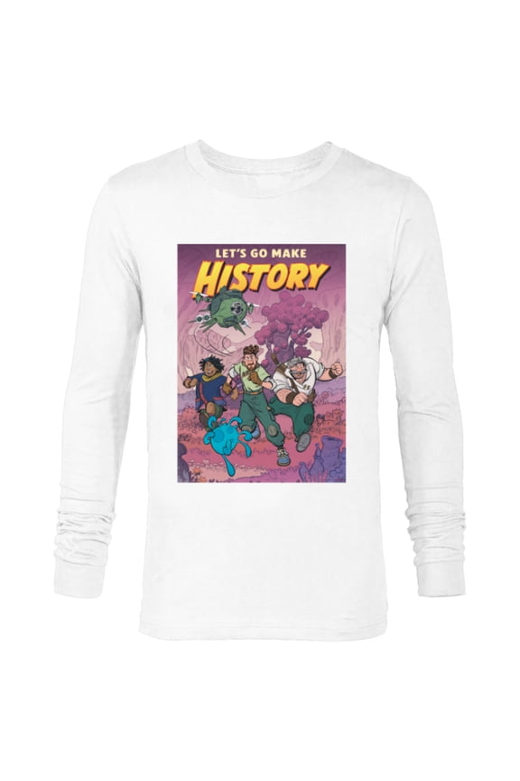 Strange World Let’s Go Make History - Long Sleeve T-Shirt for Men - Customized-White