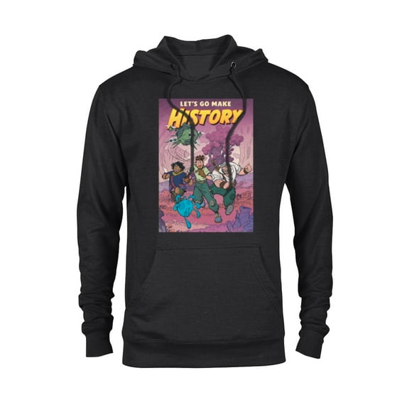 Disney Strange World Let’s Go Make History - Pullover Hoodie for Adults - Customized-Black