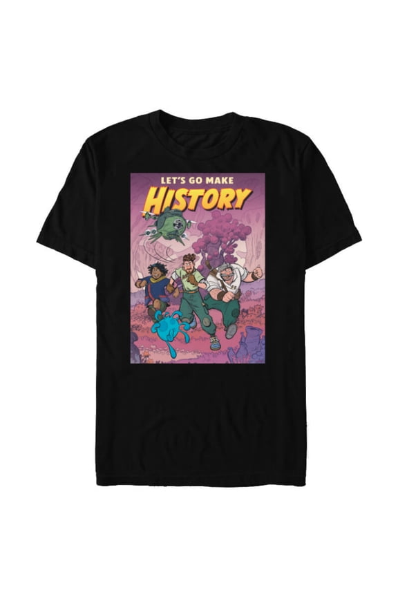 Strange World Let’s Go Make History - Short Sleeve Blended T-Shirt for Adults - Customized-Black