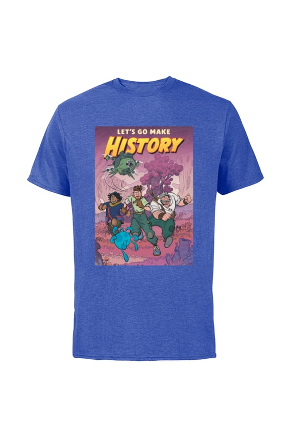 Strange World Let’s Go Make History - Short Sleeve Cotton T-Shirt for Adults - Customized-Royal Heather