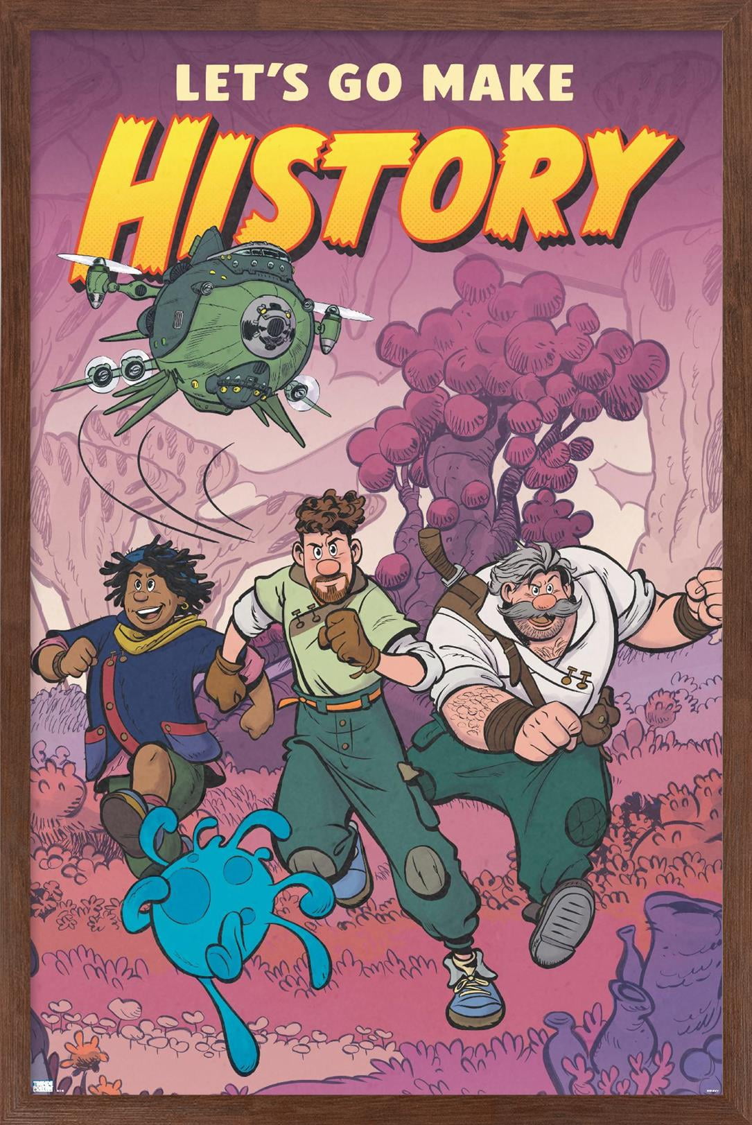 Disney Strange World - Let's Go Make History Wall Poster, 14.725" x 22.375" Framed