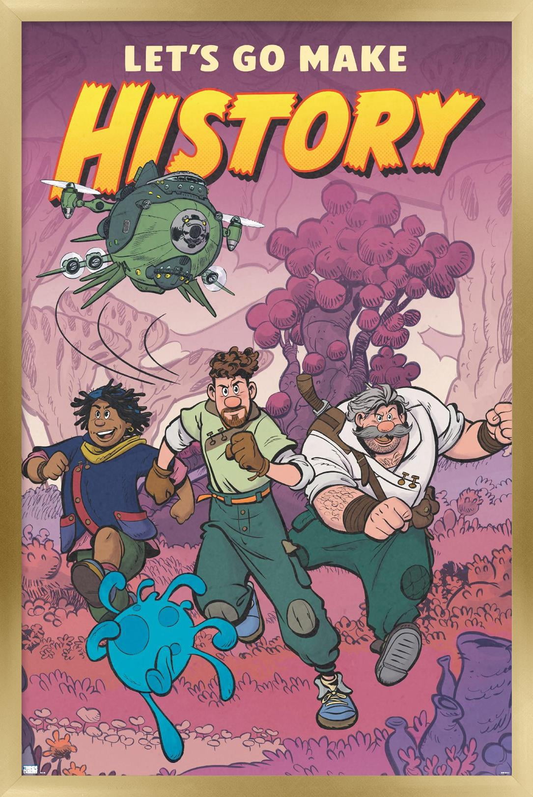 Disney Strange World - Let's Go Make History Wall Poster, 14.725" x 22.375" Framed