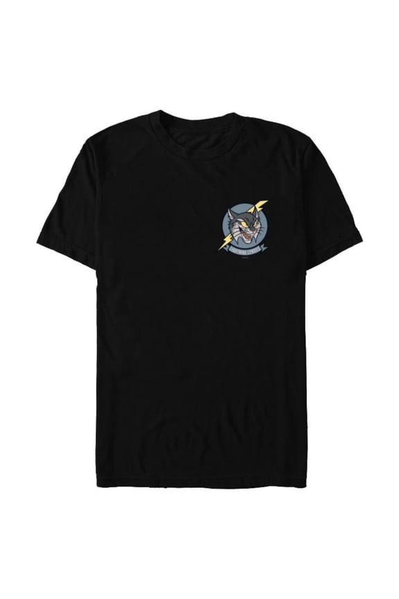 Strange World Lightning Lynxes Icon - Short Sleeve Blended T-Shirt for Adults - Customized-Black