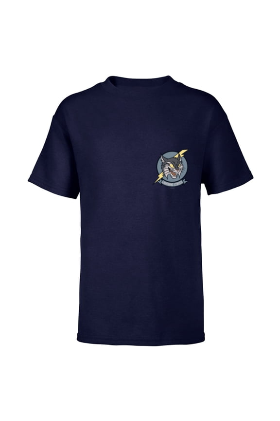 Strange World Lightning Lynxes Icon - Short Sleeve T-Shirt for Kids - Customized-Navy