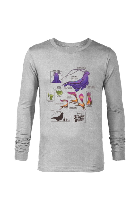 Strange World Strange Creatures - Long Sleeve T-Shirt for Men - Customized-Athletic Heather