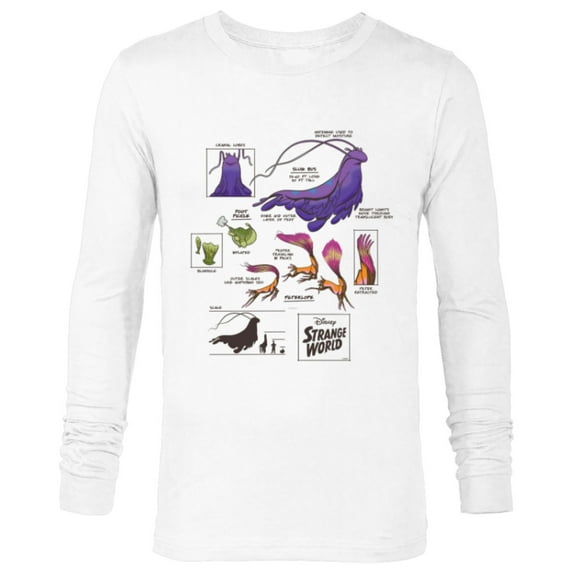 Disney Strange World Strange Creatures - Long Sleeve T-Shirt for Men - Customized-White