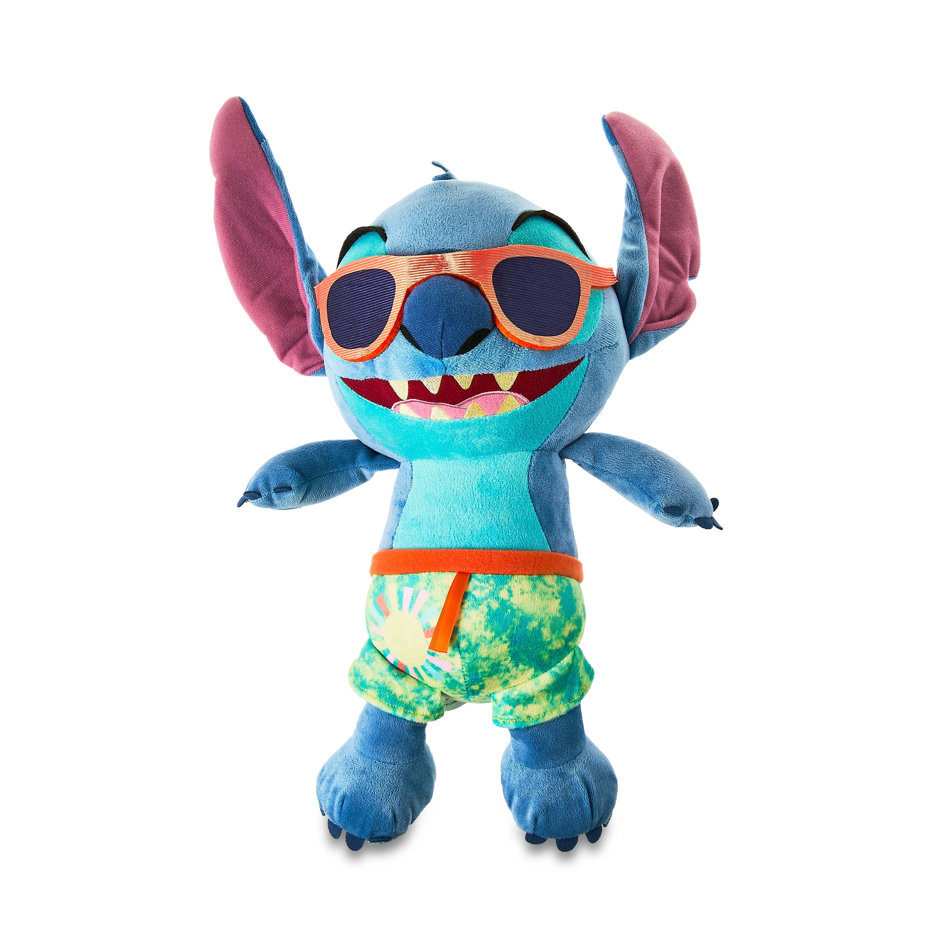 Disney Street Beach Large Plush Stitch, 17-Inch Stuffed Animal, Alien ...