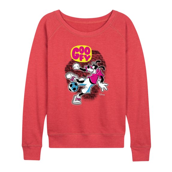 Disney - Street Soccer Goofy - Women's Lightweight French Terry Pullover