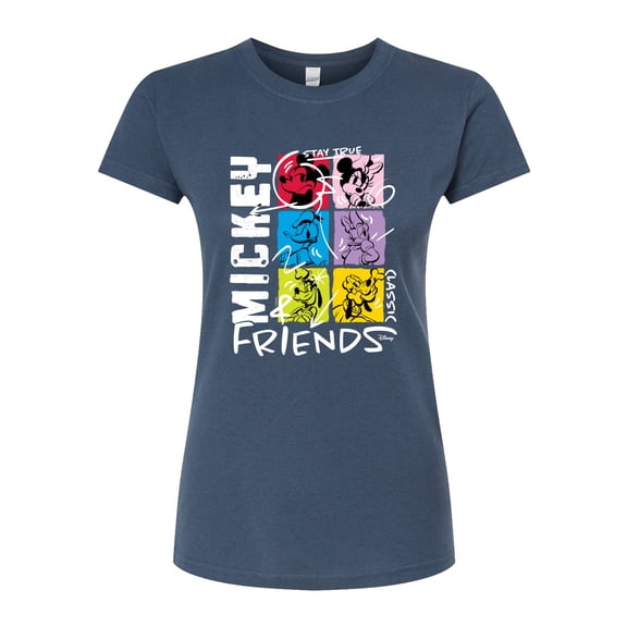 Disney - Streetwear Group Shot - Juniors Fitted Graphic T-Shirt