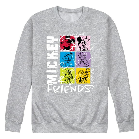 Disney - Streetwear Group Shot - Men's Crew Neck Fleece Pullover