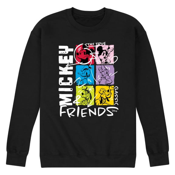 Disney - Streetwear Group Shot - Men's Crew Neck Fleece Pullover
