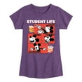 thumbnail image 1 of Disney - Student Life - Toddler & Youth Girls Short Sleeve Graphic T-Shirt, 1 of 5