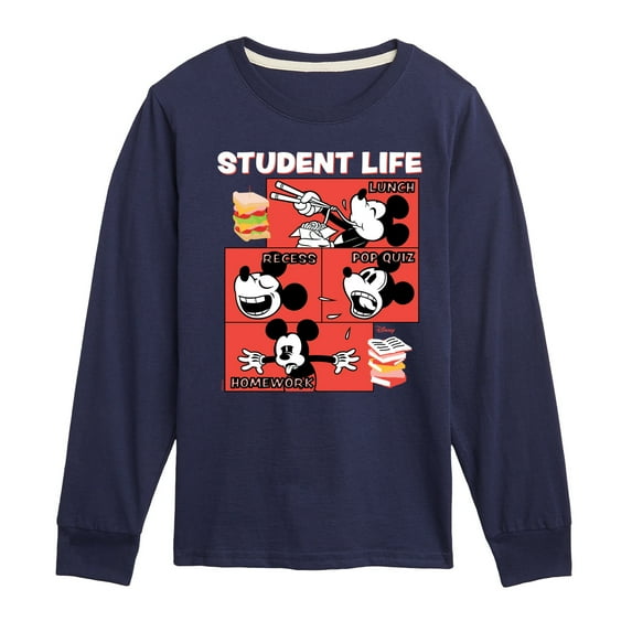 Disney - Student Life - Toddler & Youth Long Sleeve Graphic T-Shirt
