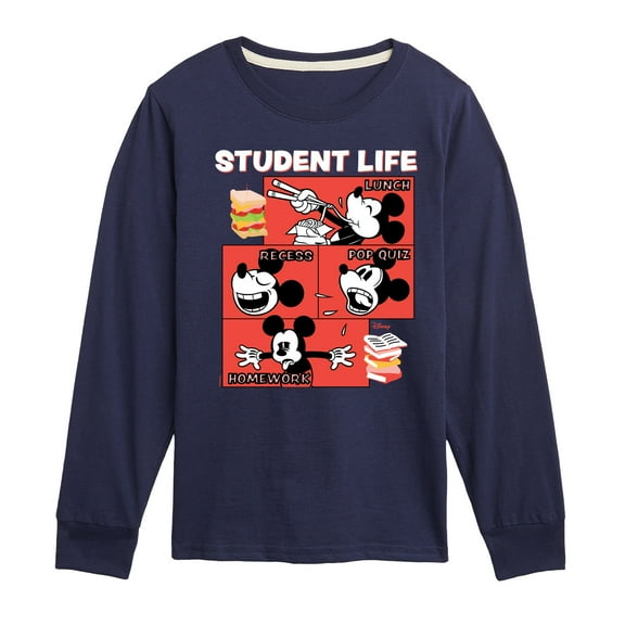 Disney - Student Life - Toddler & Youth Long Sleeve Graphic T-Shirt
