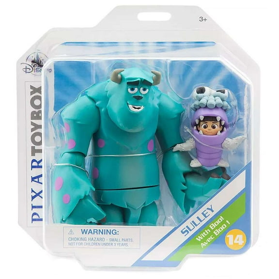 Disney: Sulley with Boo Toybox Action Figure with Interchangeable Accessories (6") & (2.5")