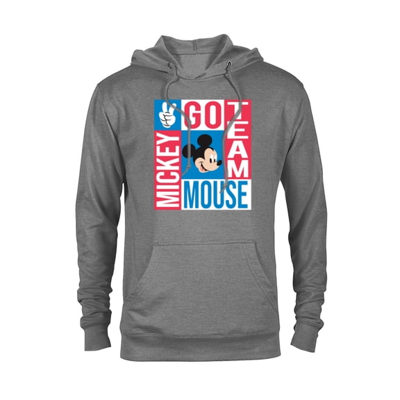 Disney Summer Athletic Sports Games Go Team Mickey Mouse- Pullover Hoodie for Adults - Customized-Athletic Heather