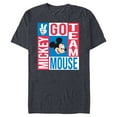 thumbnail image 1 of Disney Summer Athletic Sports Games Go Team Mickey Mouse- Short Sleeve Blended T-Shirt for Adults - Customized-Navy Heather, 1 of 5