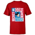 thumbnail image 1 of Disney Summer Athletic Sports Games Go Team Mickey Mouse- Short Sleeve T-Shirt for Kids - Customized-Red, 1 of 5