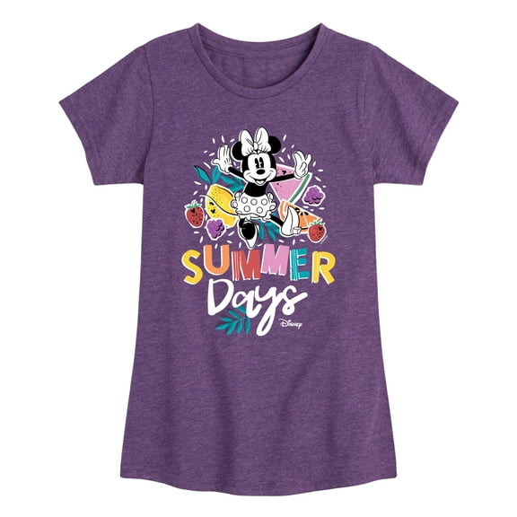 Disney - Summer Days - Girls Fitted Short Sleeve Tee