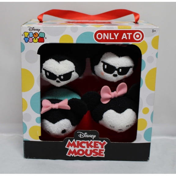 Disney Summer Mickey & Minnie Mini Plush 4-Pack Set