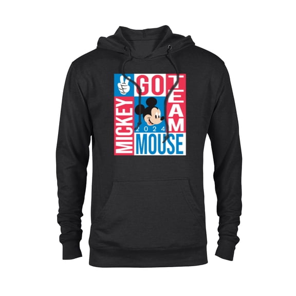 Disney Summer Sports Games Go Team Mickey Mouse 2024- Pullover Hoodie for Adults - Customized-Black