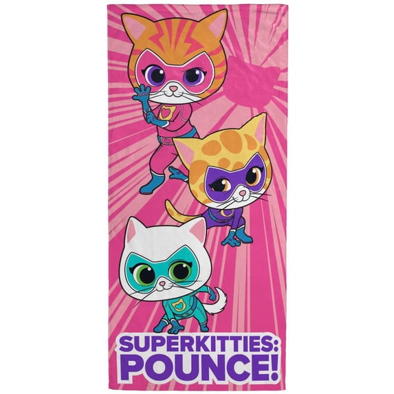 Disney 896207 Super Kitties Bath Pool Beach Towel