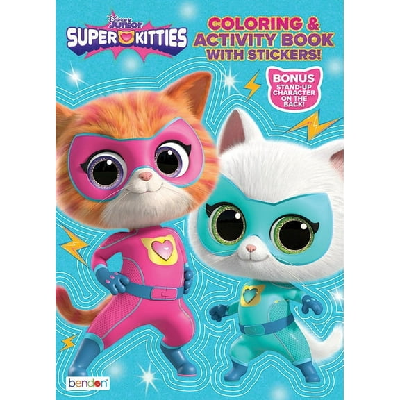 Disney Super Kitties Coloring and Activity Book with Stickers, 64 Pages by Bendon ISBN: 09781690282785