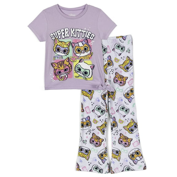 Disney Super Kitties Sparks Buddy Bitsy T-Shirt and Flare Leggings Outfit Set Toddler to Little Kid