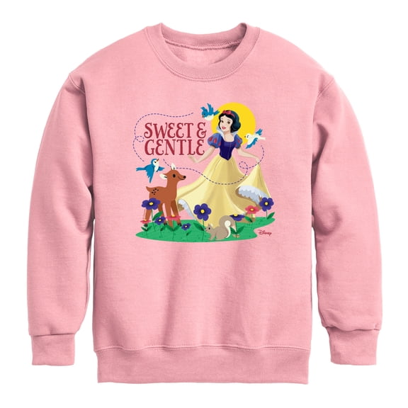 Disney - Sweet And Gentle - Youth Boys Crew Fleece Sweatshirt