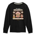 thumbnail image 1 of Disney - Mickey and Minnie Sweet Seasons Greetings Christmas - Toddler & Youth Long Sleeve Graphic T-Shirt, 1 of 5