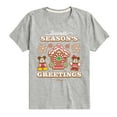 thumbnail image 1 of Disney - Mickey and Minnie Sweet Seasons Greetings Christmas - Toddler & Youth Short Sleeve Graphic T-Shirt, 1 of 5