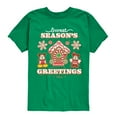 thumbnail image 1 of Disney - Mickey and Minnie Sweet Seasons Greetings Christmas - Toddler & Youth Short Sleeve Graphic T-Shirt, 1 of 5