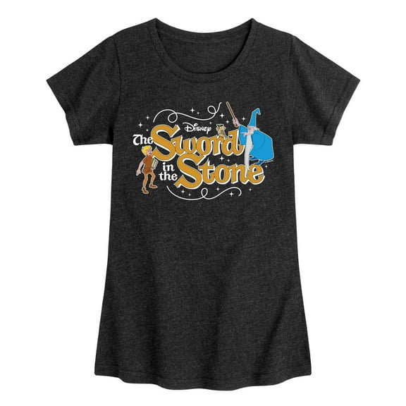 Disney - Sword In The Stone Character Group  - Toddler & Youth Girls Short Sleeve Graphic T-Shirt
