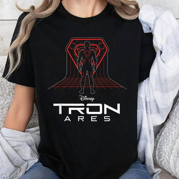 Disney TRON: Ares Digital Grid and Logo Official Movie T-Shirt Unisex, Sizes S-5XL - Gategoo