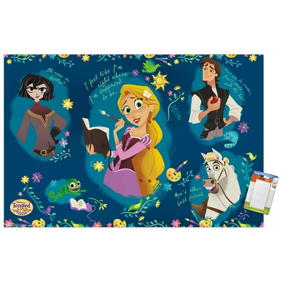 Disney Tangled - Group Wall Poster, 14.725" x 22.375"