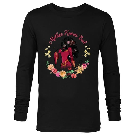 Disney Tangled Mother’s Day Mother Gothel Mother Knows Best - Long Sleeve T-Shirt for Men - Customized-Black