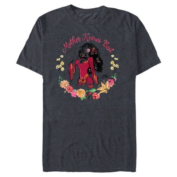 Disney Tangled Mother’s Day Mother Gothel Mother Knows Best - Short Sleeve Blended T-Shirt for Adults - Customized-Navy Heather