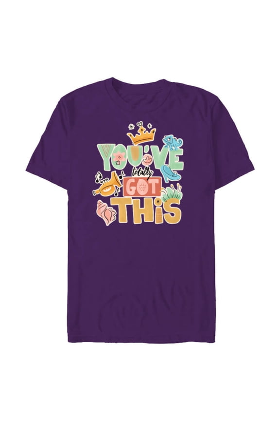 Tangled Pascal You’ve Totally Got This - Short Sleeve Blended T-Shirt for Adults - Customized-Purple