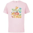 thumbnail image 1 of Disney Tangled Pascal You’ve Totally Got This - Short Sleeve Cotton T-Shirt for Adults - Customized-Soft Pink, 1 of 5
