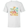 thumbnail image 1 of Disney Tangled Pascal You’ve Totally Got This - Short Sleeve T-Shirt for Kids - Customized-White, 1 of 5