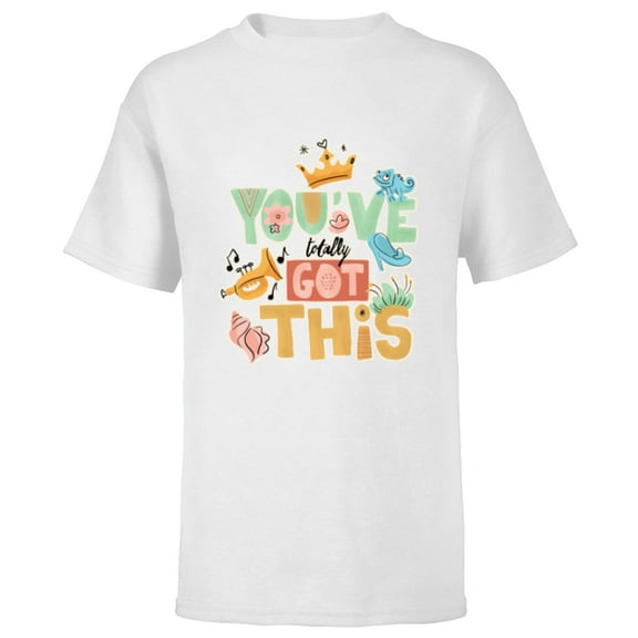 Disney Tangled Pascal You’ve Totally Got This - Short Sleeve T-Shirt for Kids - Customized-White