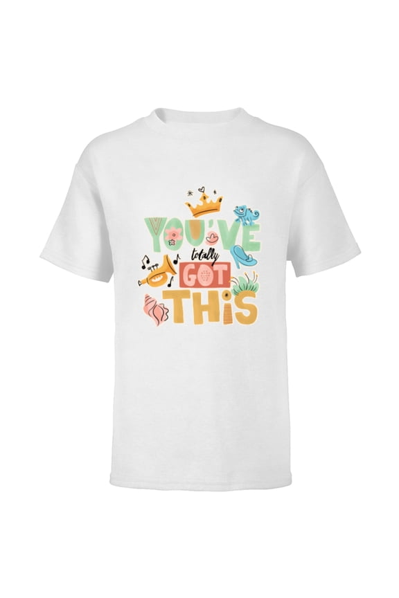 Tangled Pascal You’ve Totally Got This - Short Sleeve T-Shirt for Kids - Customized-White