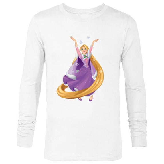 Disney Tangled Princess Rapunzel Holiday - Long Sleeve T-Shirt for Men - Customized-White