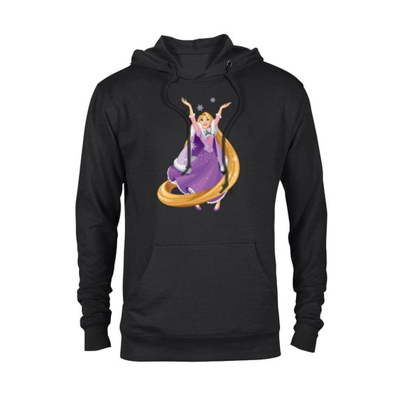Disney Tangled Princess Rapunzel Holiday - Pullover Hoodie for Adults - Customized-Black