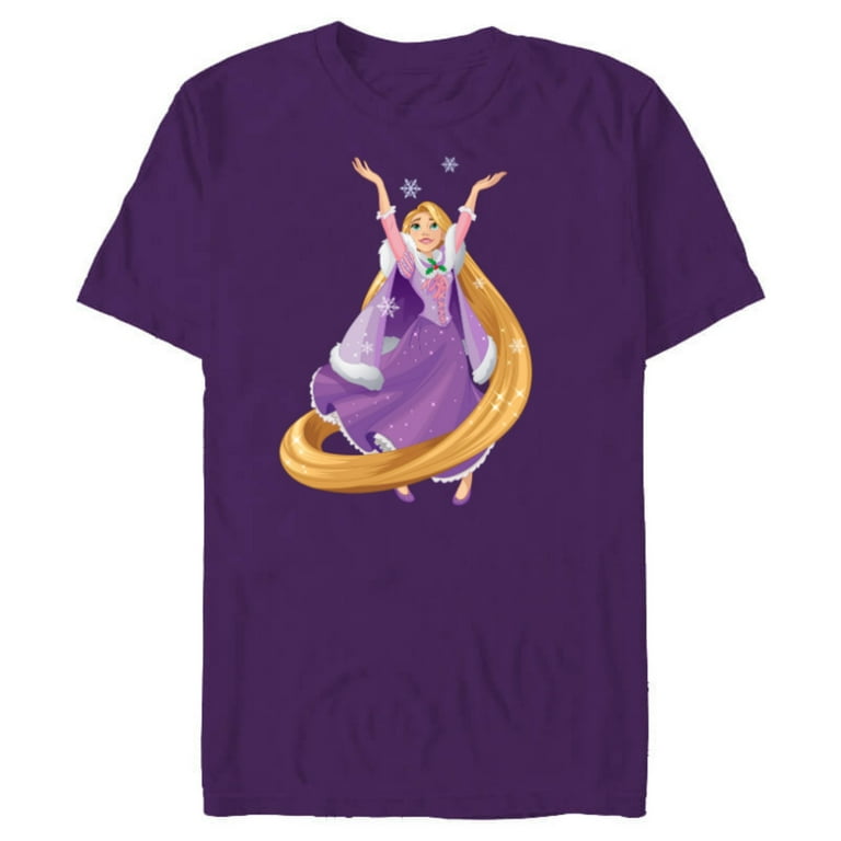 Disney Tangled Princess Rapunzel Holiday Short Sleeve Blended T