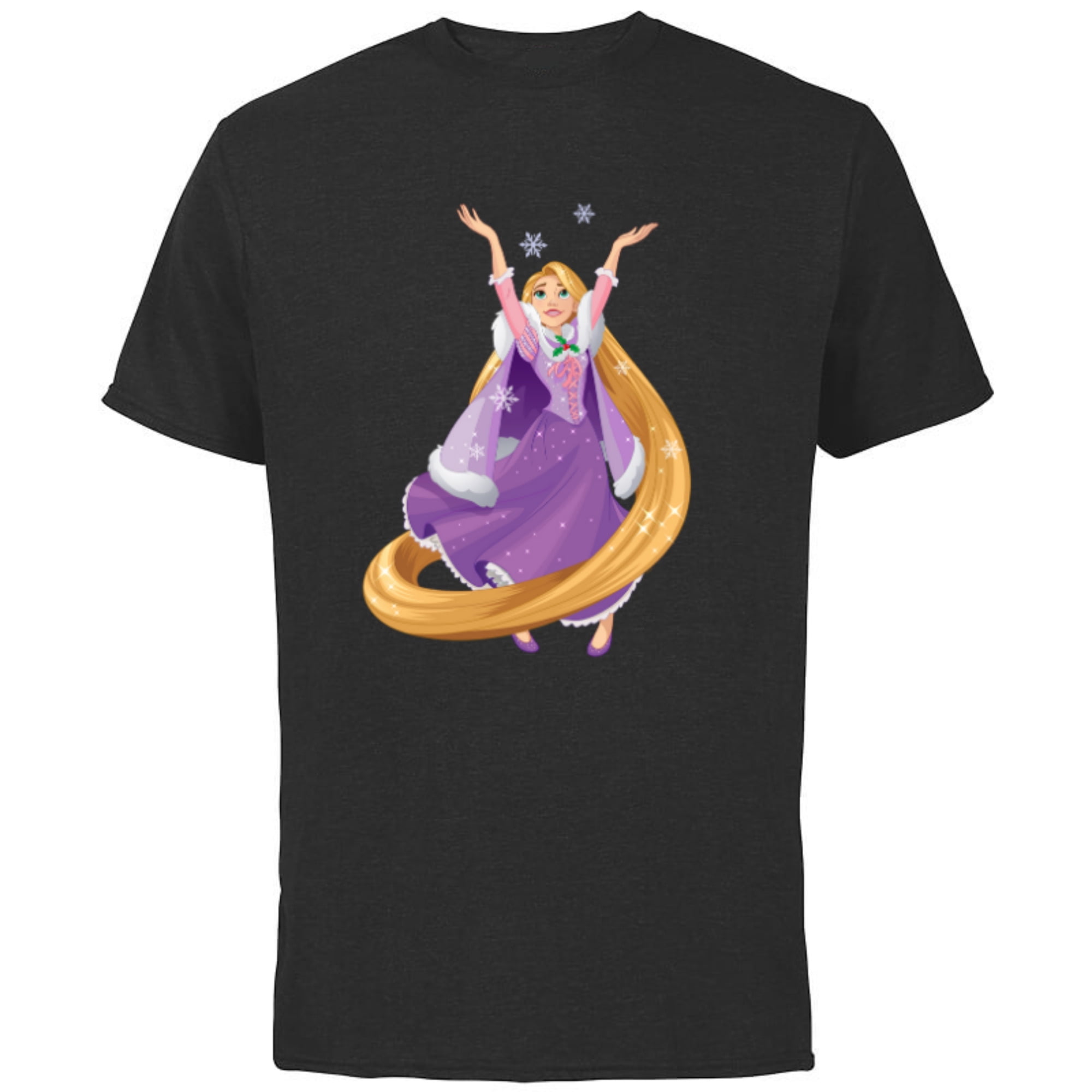 Disney Tangled Princess Rapunzel Holiday - Short Sleeve Cotton T-Shirt ...
